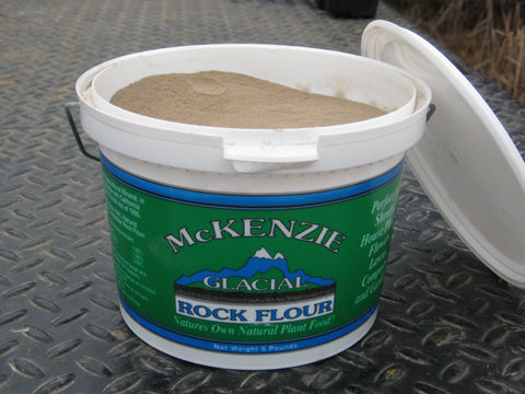 Glacial Rock Flour:  McKenzie River (locally sourced) 6 lb tubs