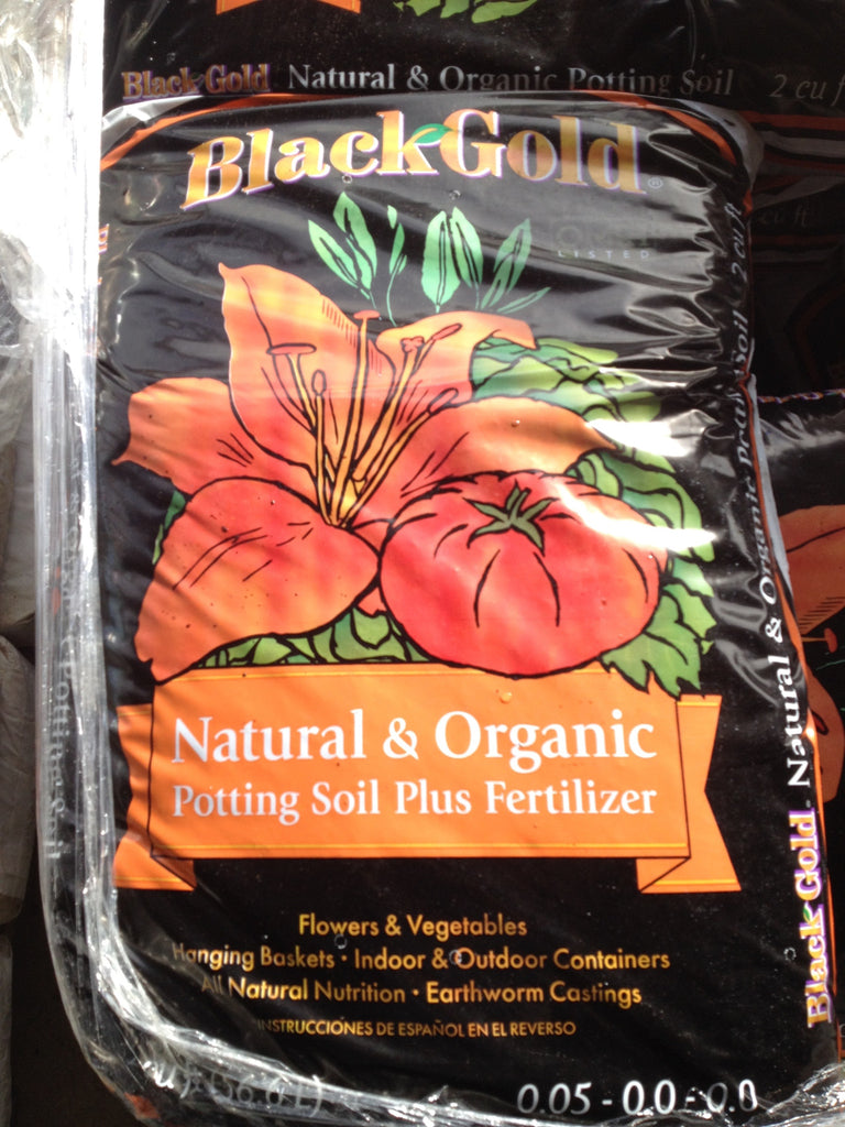 Natural & Organic Potting Soil (Black Gold)   2 cf