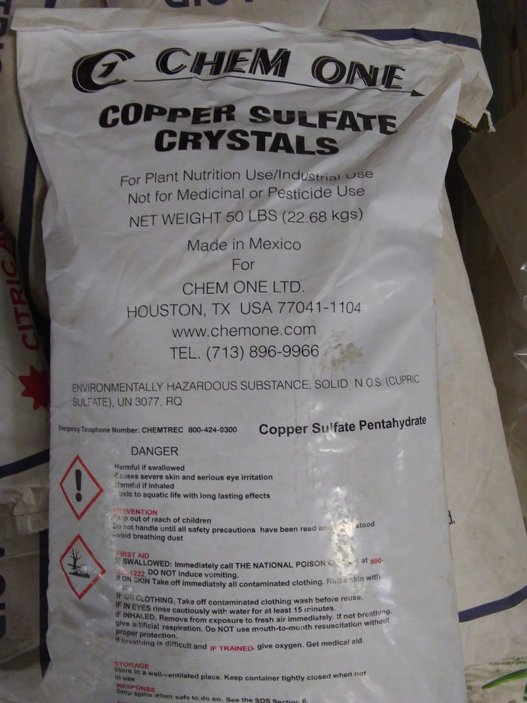 Copper Sulfate, 50 lb