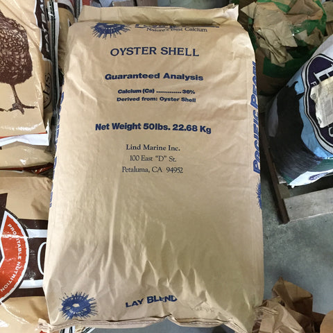 Oyster Shell, Lay Blend   50 lb